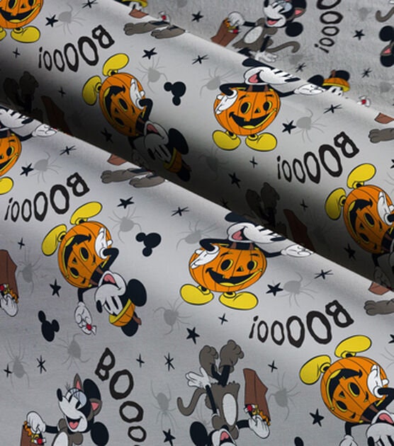 Disney Mickey Minnie Boo Halloween Cotton Fabric Halloween Fun Cotton Fabric by the yard