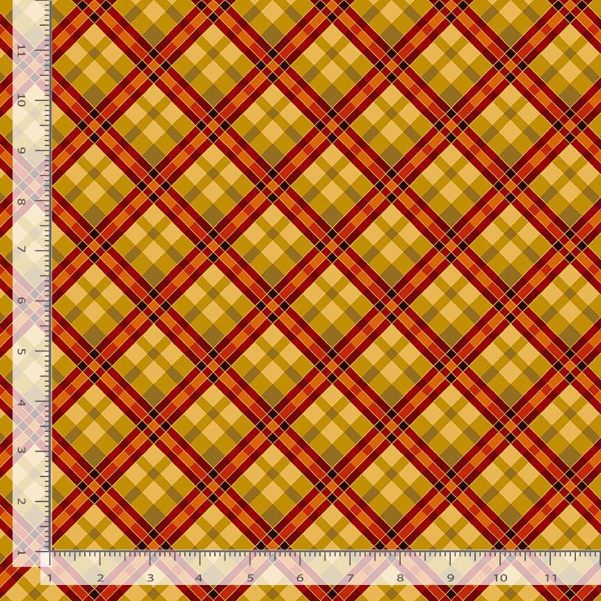 Harvest plaid metallic fabric from Timeless Treasures CM2107 Thankful COLLECTION Thanksgiving fall theme 100% cotton