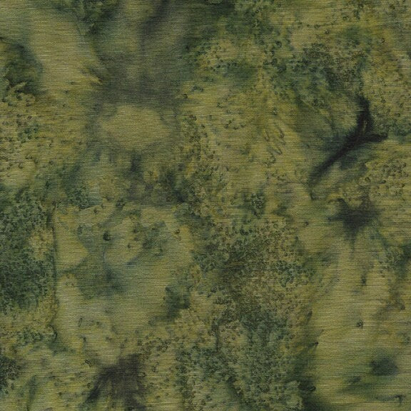 Island Batik Avocado 100% cotton Batik fabric