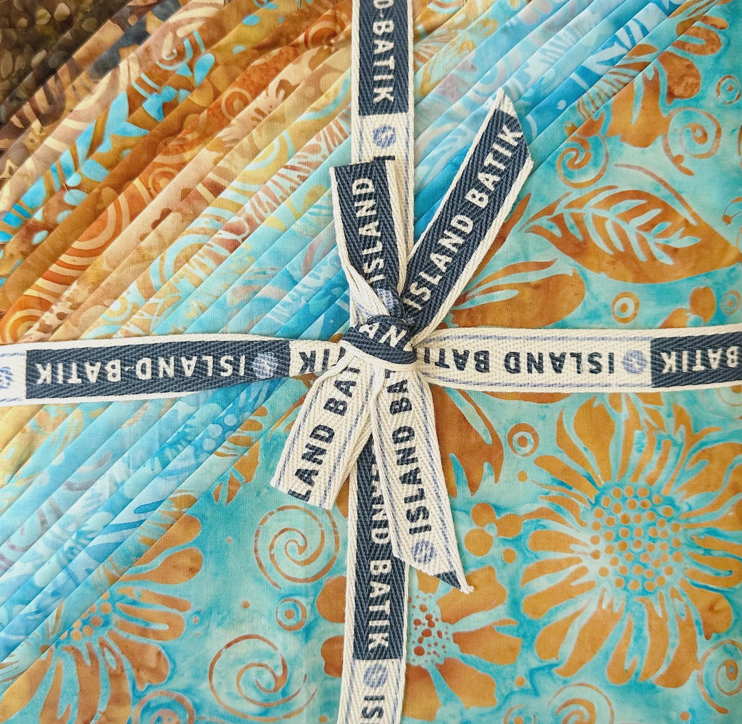 Island batik 42 pcs Bloom Grove Stack 10" Squares 100% cotton Batik fabric
