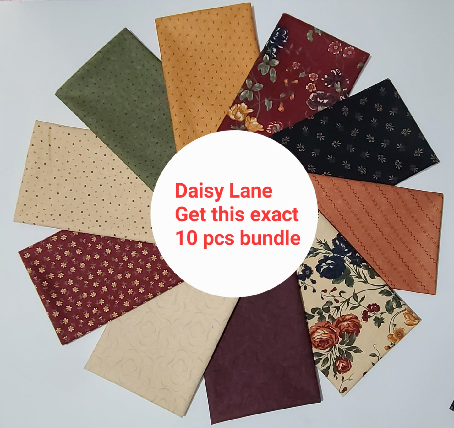 Kansas Troubles Daisy Lane Fat Quarter Bundles 40pcs 9760AB 20/15/10 pcs 100% cotton from Moda Cotton fabric