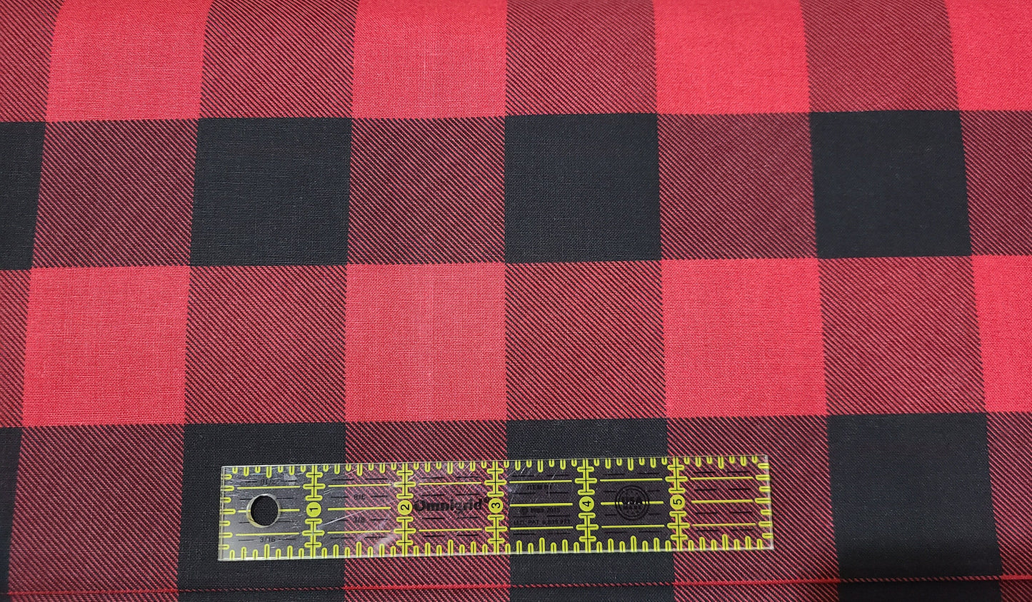 Large Black Red Buffalo Check clearance Christmas Cotton Fabric plaid Christmas fabric 100% Cotton
