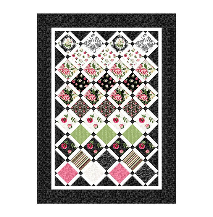 Northcott Bloom Collection Peony Passion by Michel Design Works 25193-99 100% Cotton fabric