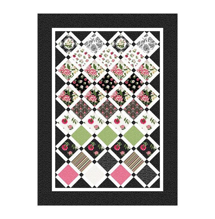Northcott Bloom Collection Peony Passion by Michel Design Works 25200-99 100% Cotton fabric