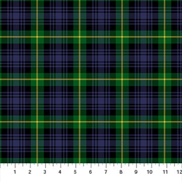 Northcott Totally Tartan W24509-76 GREEN MULTI Cotton 100% Cotton Yarn Dyed fabric