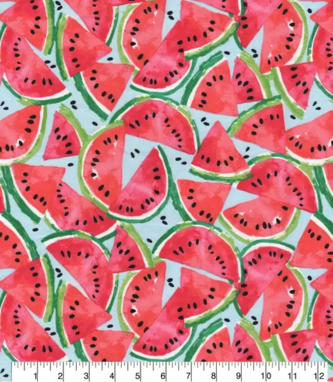 Novelty Cotton clearance Fabric Watermelon 100% Cotton