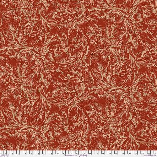ORIGINAL MORRIS & Co Acanthus Scroll Red the Cotswold Holiday Collection PWWM064.RED for Free Spirit William Morris fabric 100% Cotton
