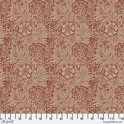 ORIGINAL MORRIS & Co Marigold - Red PWWM006.REDXX for Free Spirit William Morris fabric 100% Cotton