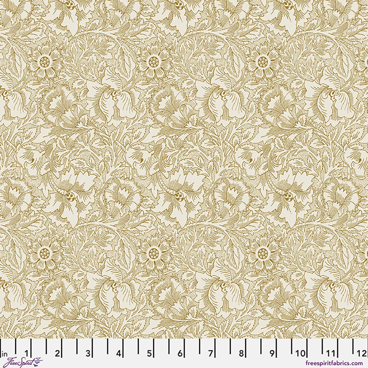 ORIGINAL MORRIS & CO Pearwood from Lodden Collection PWWM151. pearwood Free Spirit Fabrics 100% Cotton