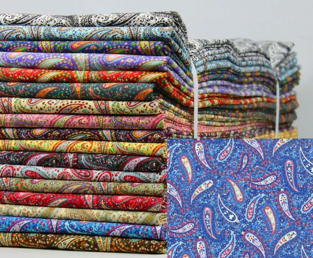 Perfect paisley clearance fabric 100% cotton
