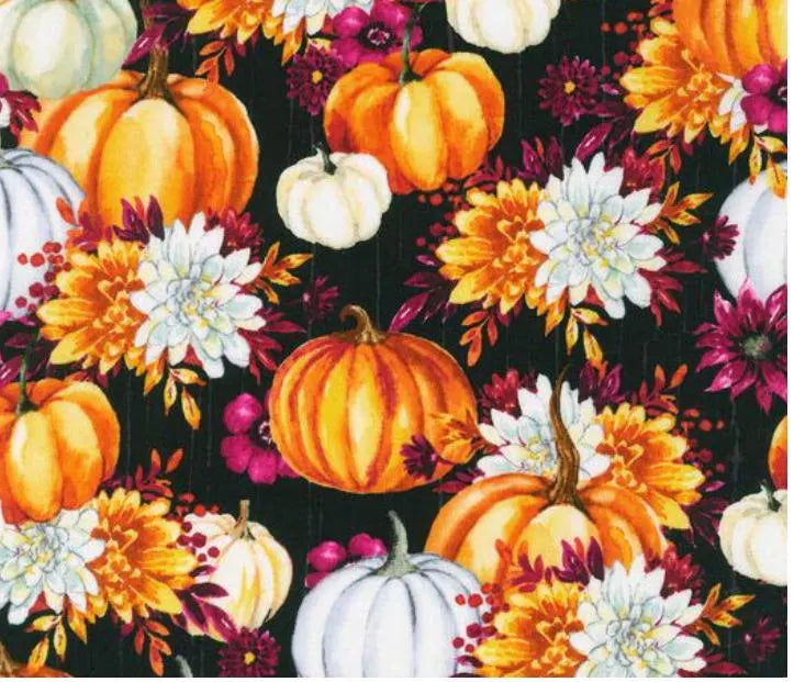 Robert Kaufman Lush Harvest Pumpkins Harvest Thanksgiving fall theme 100% cotton fabric