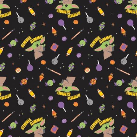 Star Wars Black Halloween Gimme Candy by Camelot Collection In Holiday 100% Cotton