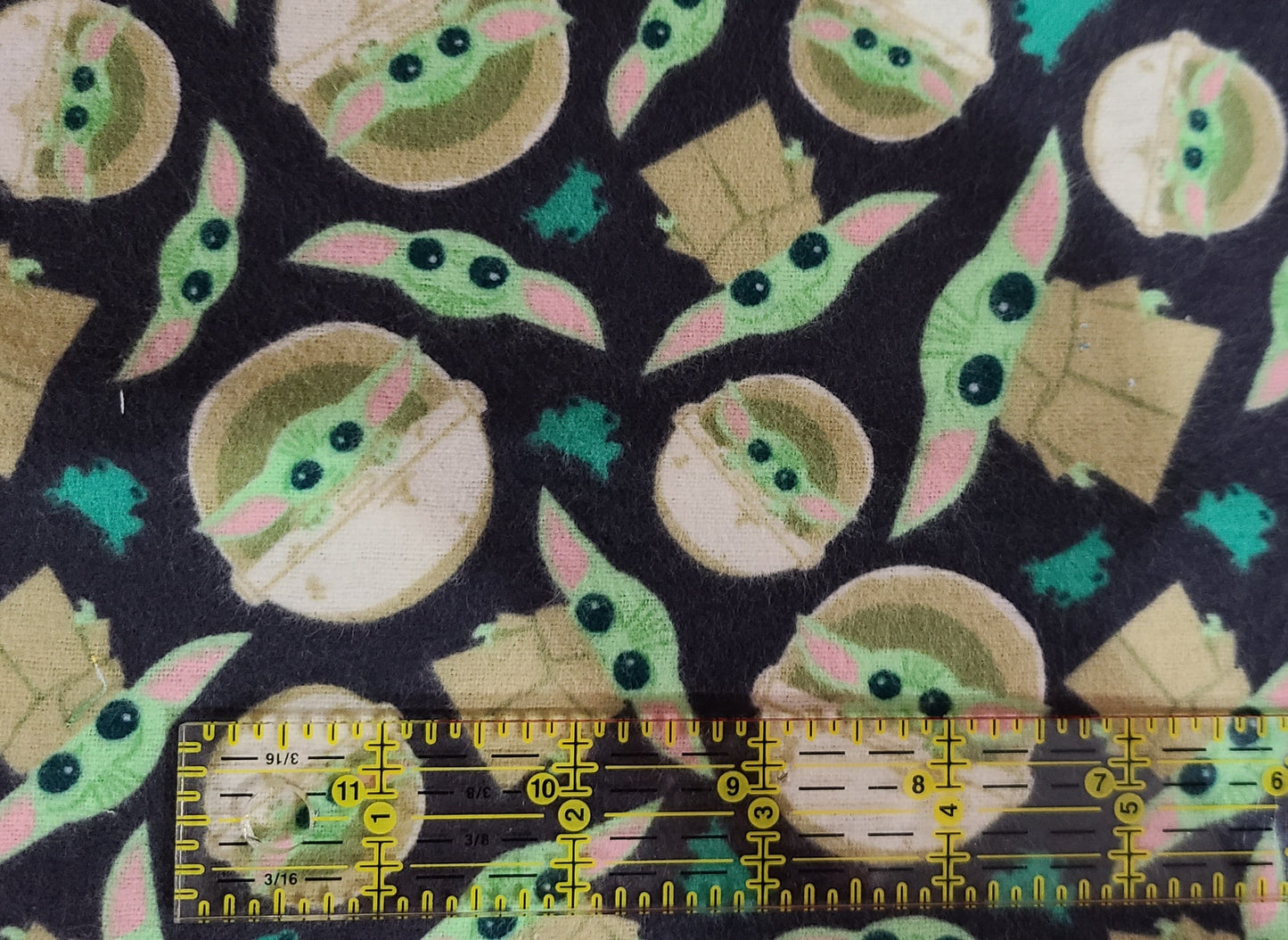 Star Wars Mandalorian Clearance The Child Baby Yoda Grey Fabric, Camelot Fabrics 100% Cotton FLANNEL