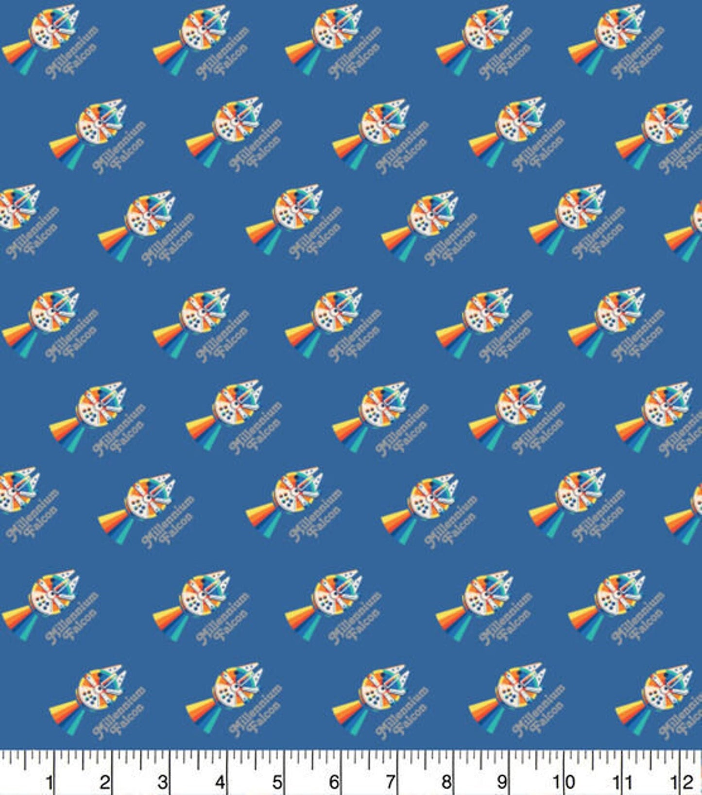 Star Wars Millennium Falcon Metallic Cotton 100% Cotton Fabric