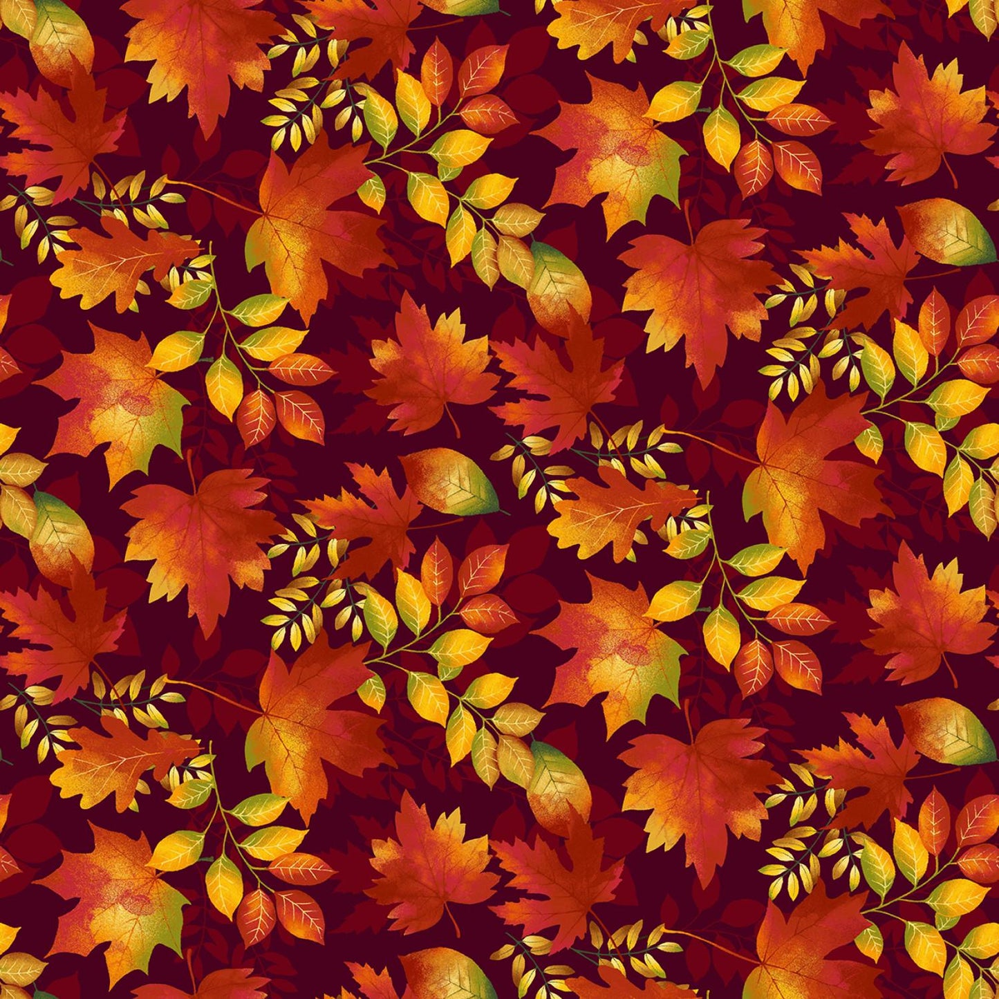 Studio E Wine Leaves Harvest # 7700S-89 Collection Seeds of Gratitude fall floral theme 100% cotton