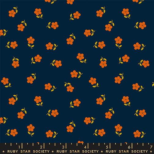 Sugar Maple Navy RS4096 18 by Alexia Abegg for Ruby Star Society 100% quilting Cotton fabric