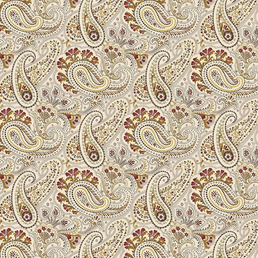Timeless Treasures Fabrics Cute Paisley PAISLEY-CD1909 MULTI 100% Cotton