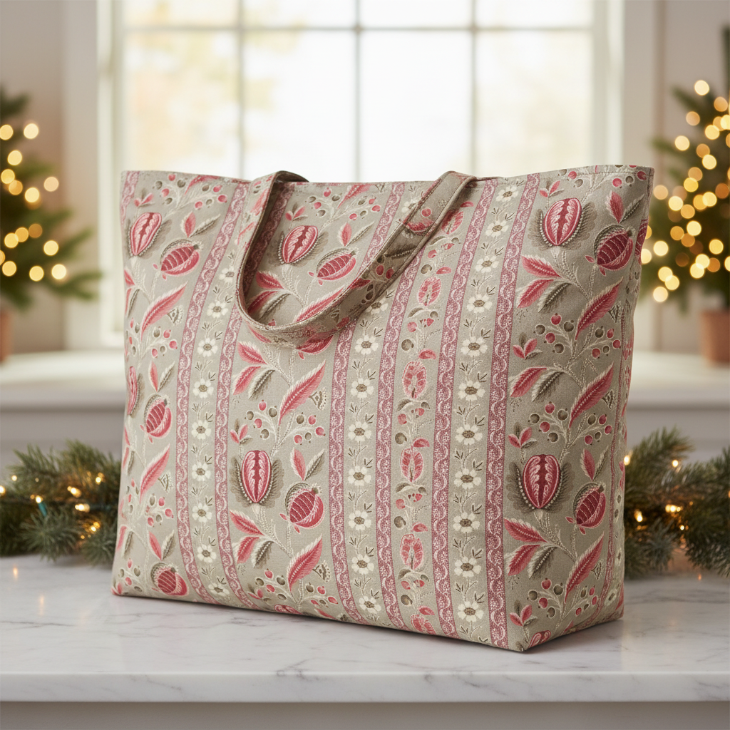 Moda Fabrics Chateau De Chantilly Roche 13940 12 Picardy Florals Stripe by French General 100% quilting Cotton fabric