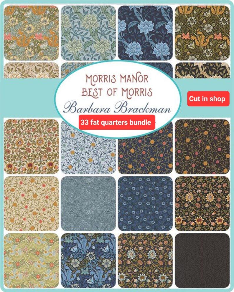 Morris Manor Fat Quarter Bundles CUT IN SHOP by Barbara Brackman for Moda Fabrics 100% quilting Cotton fabric
