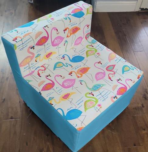 Solarium Indoor Outdoor Printed Fabric Novelty Flamingo 54" wide Polyester uphostery bag fabric