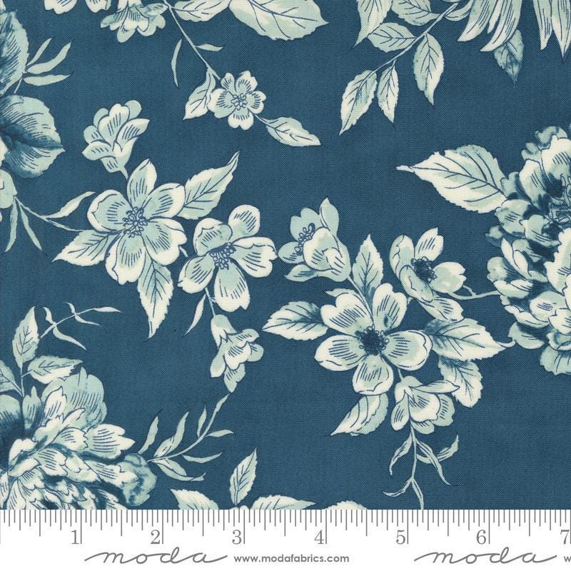 Moda Fabrics 108" Sandalwood Indigo 108019 14 Three Sisters quilt backing 100% Cotton fabric discontinued