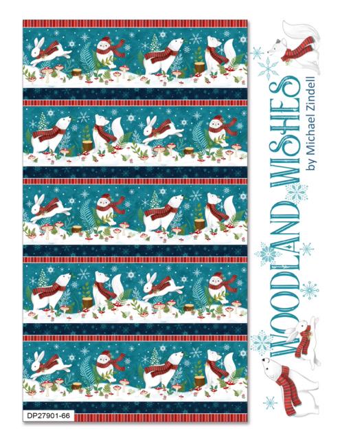 Northcott Woodland Wishes DP27903-24 100% Cotton fabric