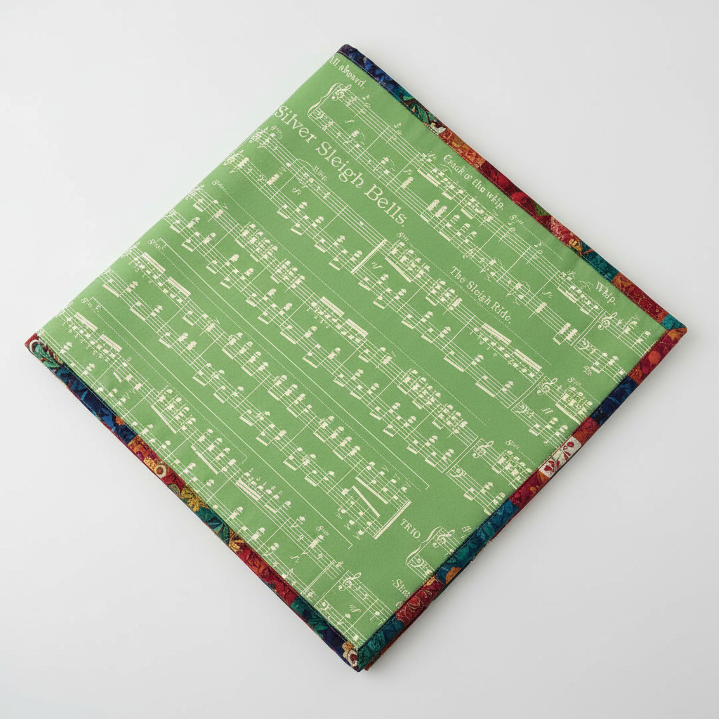 Riley Blake Classic Christmas Sheet Music Green C16284-GREEN  for Christmas quilting apparel home decor 100% cotton fabric