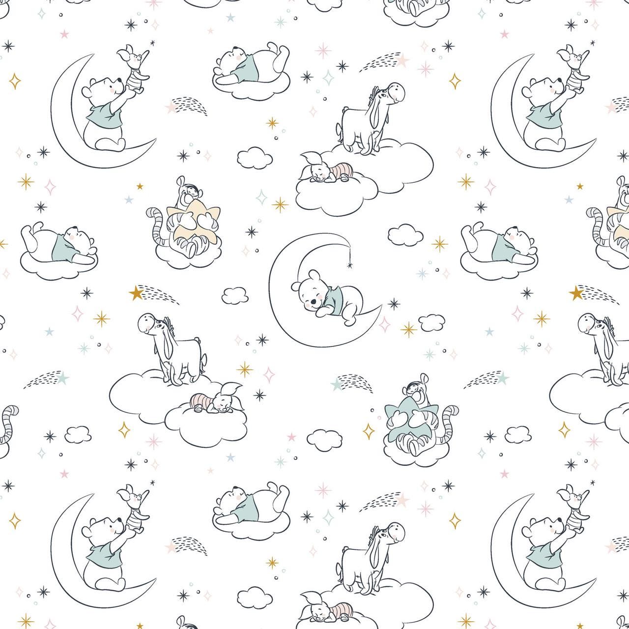 Disney Winnie the Pooh Baby and Friends CP71714 Disney from Springs Creative 100% cotton fabric (NOT flannel)