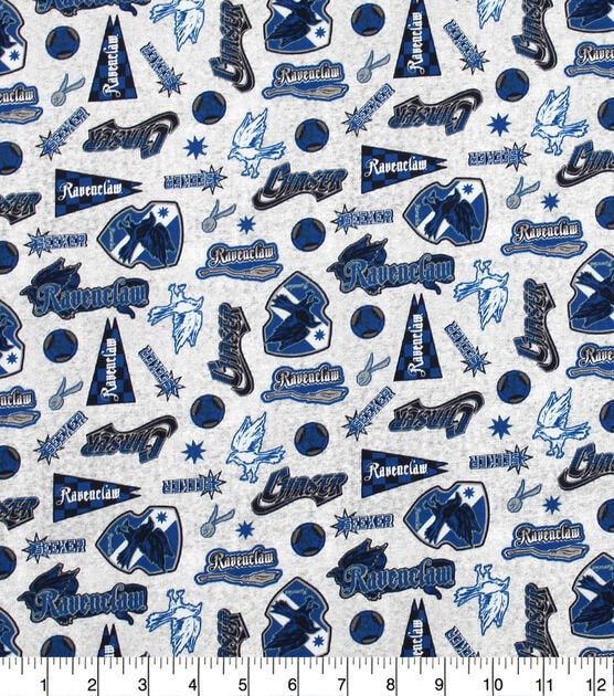 Harry Potter Wizarding World cotton fabric Gryffindor pride Ravenclaw pride Hufflepuff pride Slytherin pride FQ half yard one yard