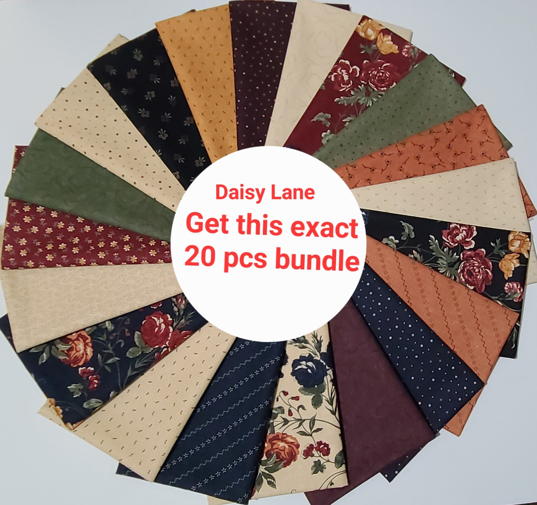 Kansas Troubles Daisy Lane Fat Quarter Bundles 40pcs 9760AB 20/15/10 pcs 100% cotton from Moda Cotton fabric