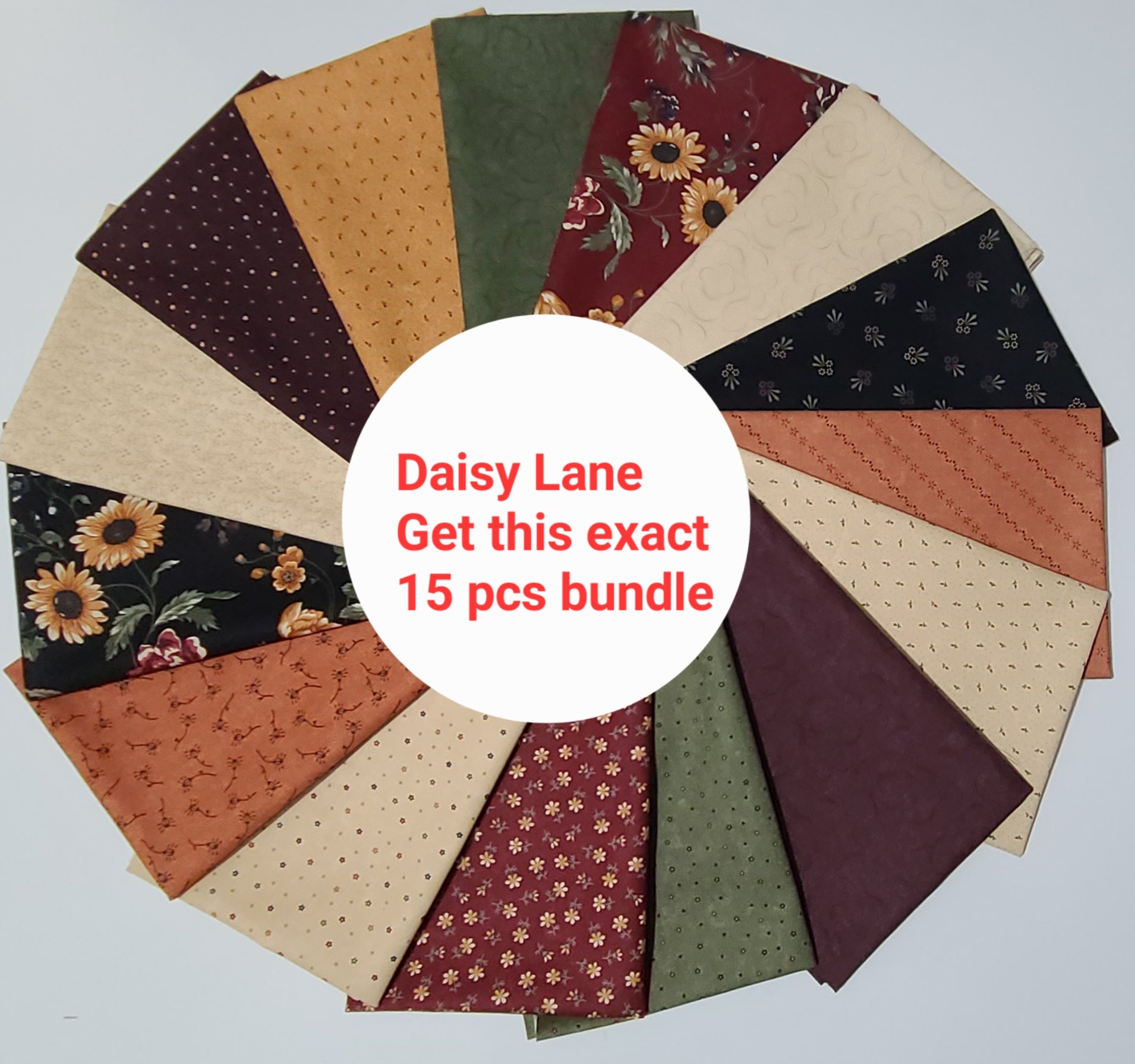 Kansas Troubles Daisy Lane Fat Quarter Bundles 40pcs 9760AB 20/15/10 pcs 100% cotton from Moda Cotton fabric