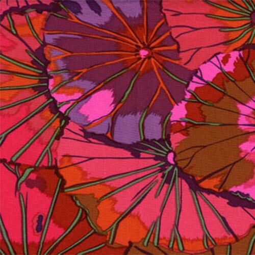 Lotus Leaf Wine Classics Kaffe Fassett for the Kaffe Fassett Collective 100% Cotton fabric GP29.WINE