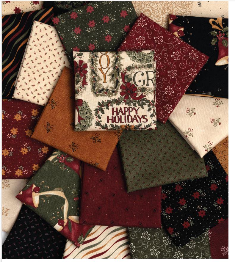 Moda Fabrics Kansas Troubles A Vintage Christmas Tonal Tan 9788 21  quilting 100% Cotton fabric