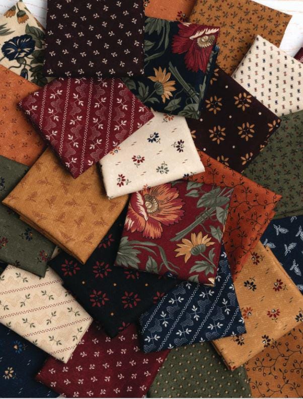 Moda Fabrics Kansas Troubles Wheatland Mulberry 9792 16 quilting 100% Cotton fabric