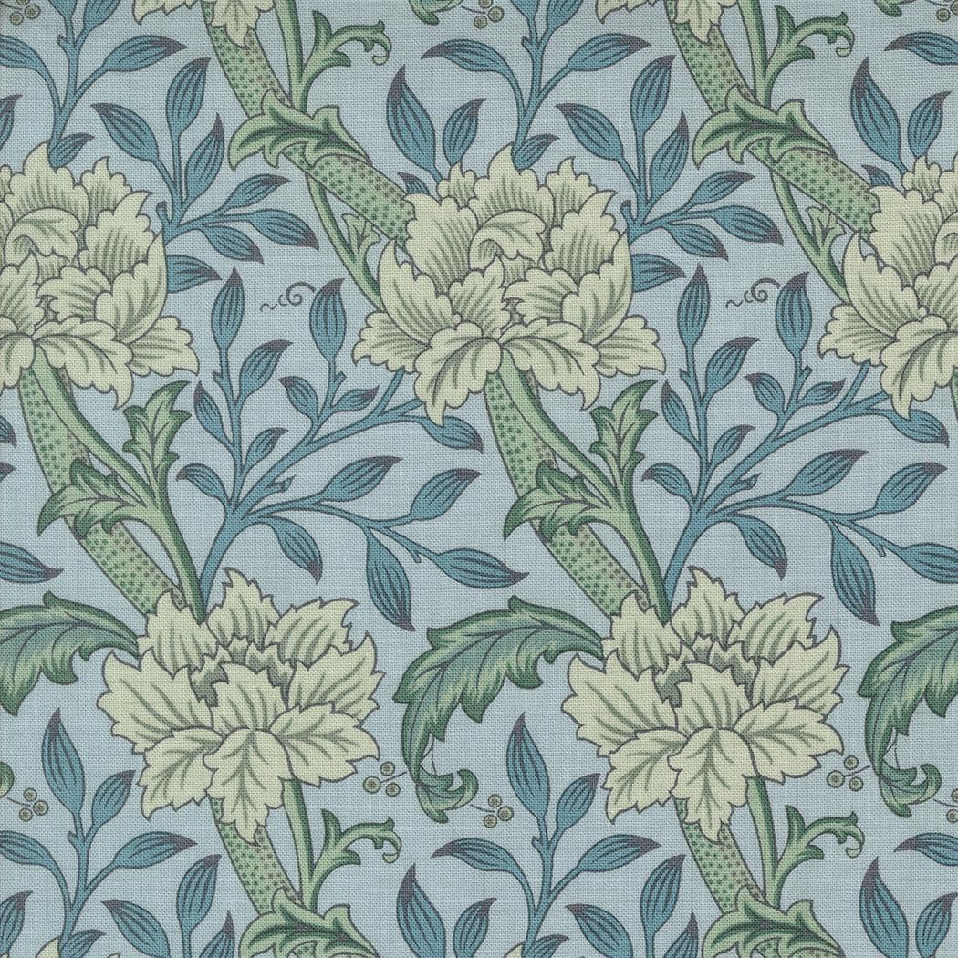 Moda Fabrics Morris Manor Morris Manor Sky 8391 13 by Barbara Brackman 100% Cotton