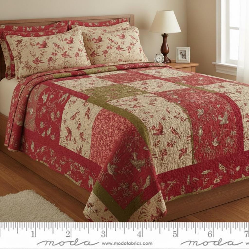 Moda French General curated Fat Quarter bundle 11 pcs Classic quilting 100% Cotton Fabrics