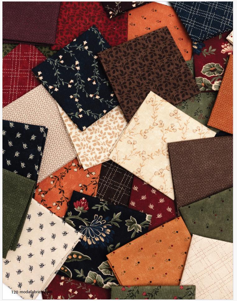 Moda Kansas Troubles Quail Run Fat Eighth Bundle 100% cotton fabric