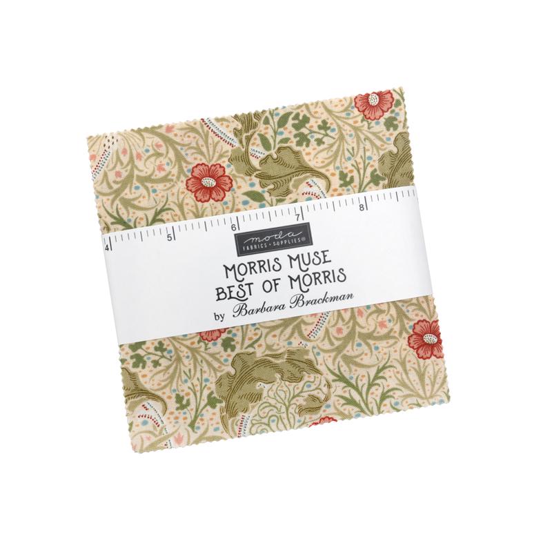 Moda Morris Muse Charm Pack 13380PP 5" square Pre-cut by Barbara Brackman 100% cotton