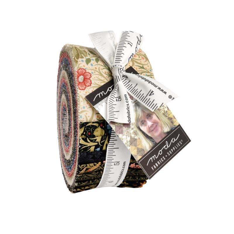 Moda Morris Muse Jelly Roll Best of Morris Pre-cut 13380JR 40 pcs 2.5" by Barbara Brackman 100% cotton
