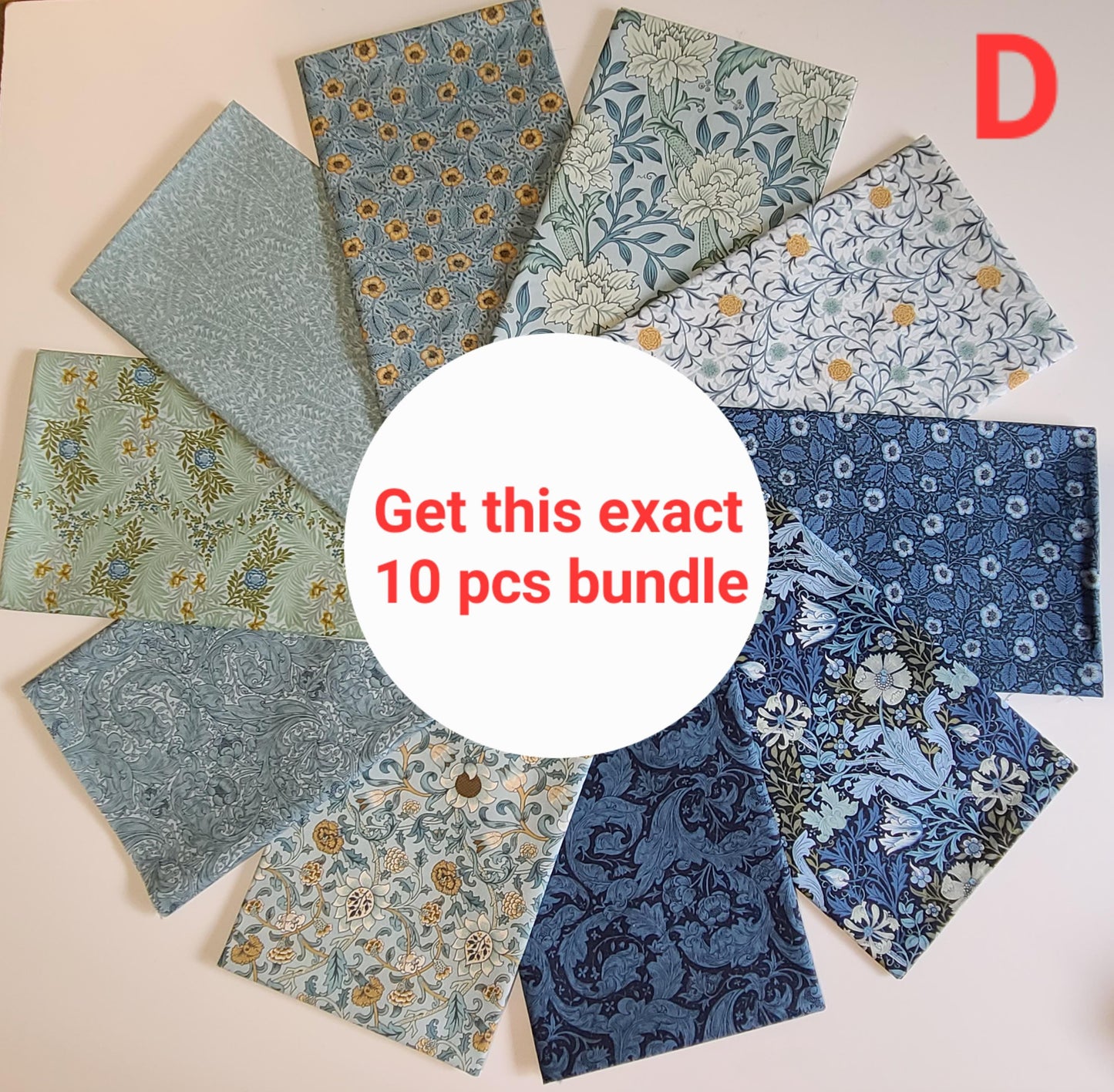 Morris Manor Fat Quarter Bundles CUT IN SHOP by Barbara Brackman for Moda Fabrics  100%  quilting Cotton fabric