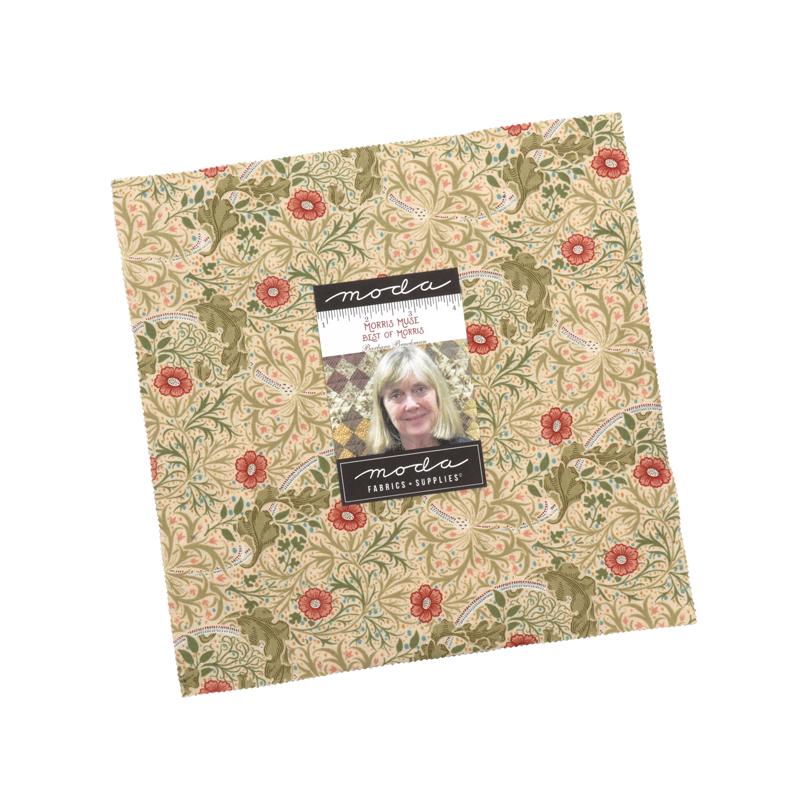 Morris Muse Layer Cake 13380LC Pre-cut 42 pcs 10" x 10" by Barbara Brackman 100% cotton