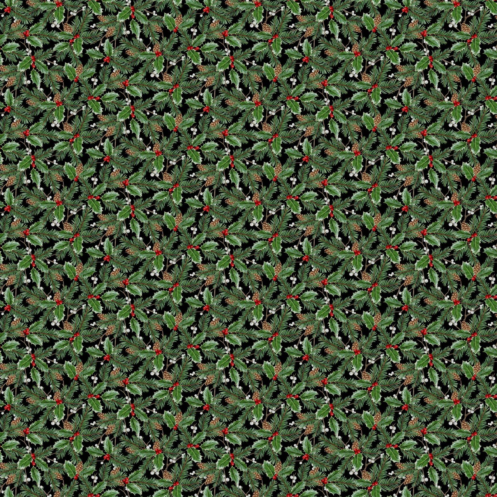 Northcott Highland Heart DP28050-99 Christmas holiday fabric 100% cotton