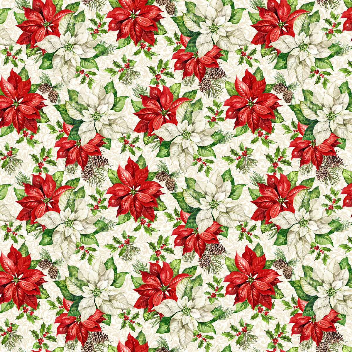 Northcott Holiday Joy DP28069-11 by Deborah Edwards 100% cotton – Hawk ...