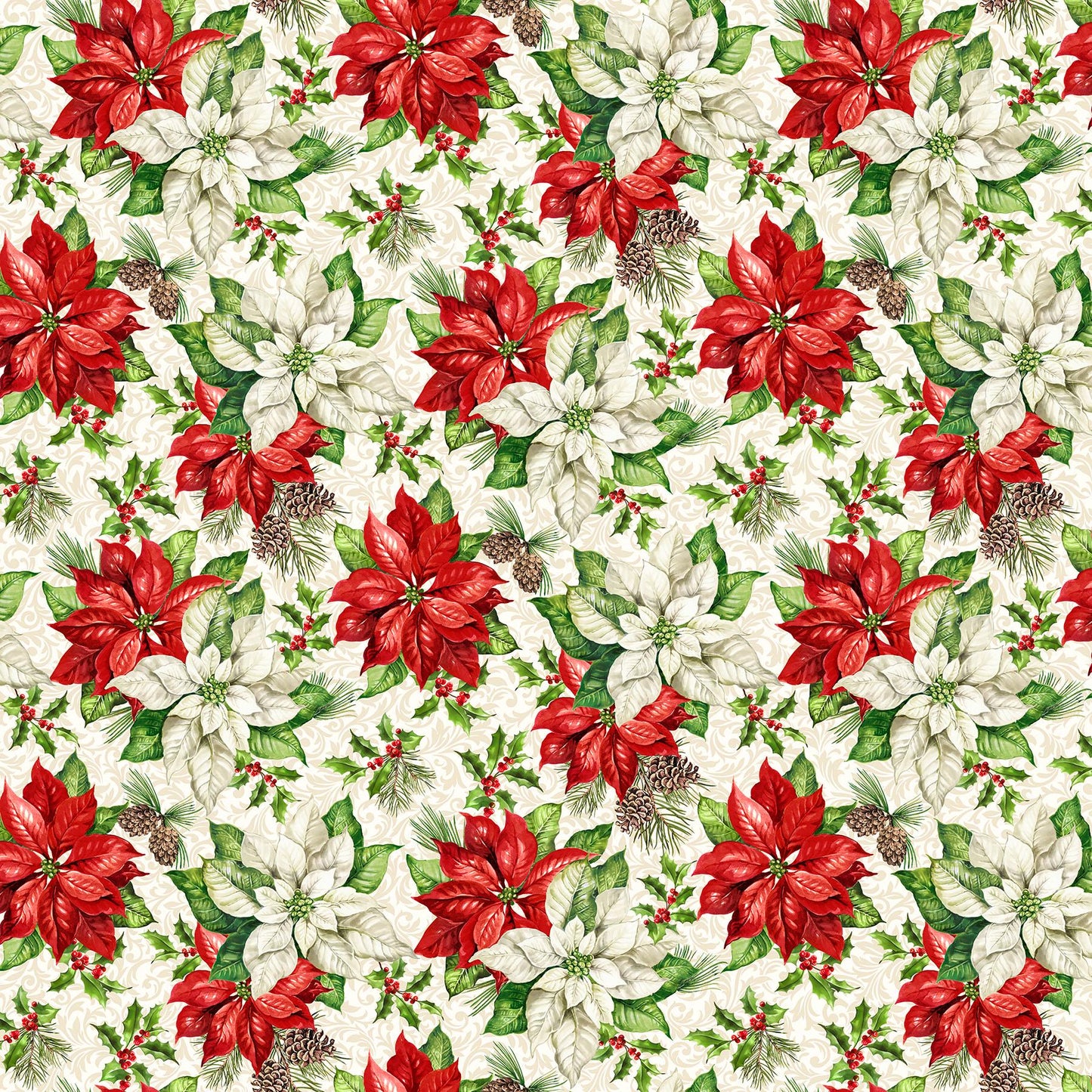 Northcott Holiday Joy DP28069-11 by Deborah Edwards 100% cotton