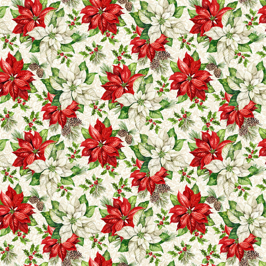 Northcott Holiday Joy DP28069-11 by Deborah Edwards 100% cotton