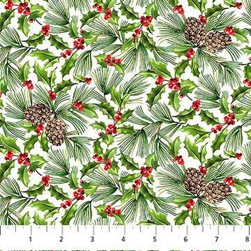 Northcott Holiday Joy DP28072-11 by Deborah Edwards 100% cotton