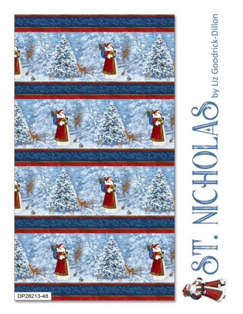Northcott St. Nicholas 28216-48 Christmas fabric 100% cotton