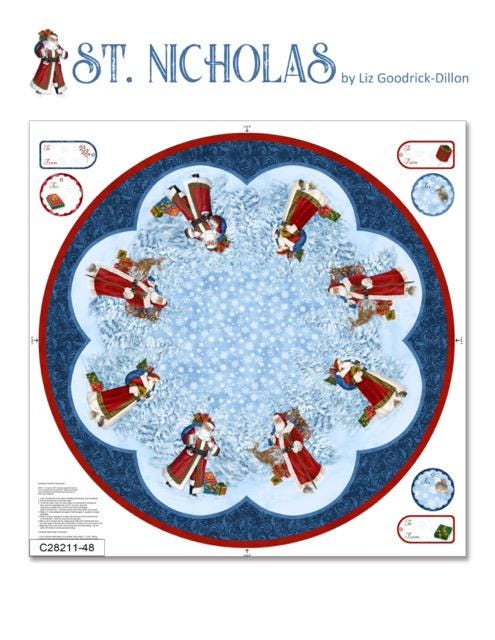 Northcott St. Nicholas 28217-46 Christmas fabric 100% cotton