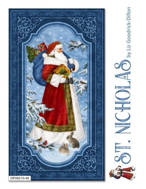 Northcott St. Nicholas DP28215-48 Christmas fabric 100% cotton