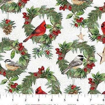 Northcott Winter Song DP27803-10 by Deborah Edwards 100% cotton